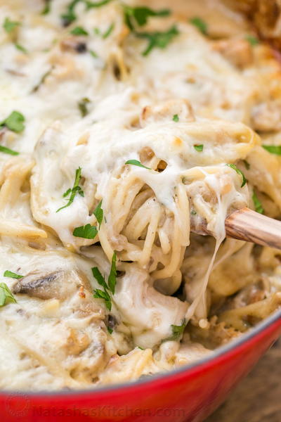 Creamy Chicken Tetrazzini