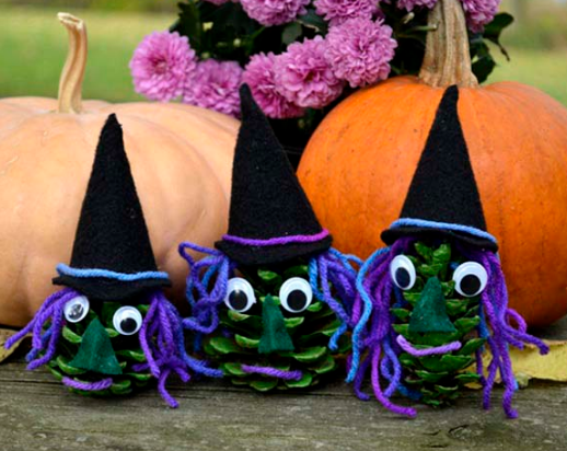 Pine Cone Wicked Witch Crafts