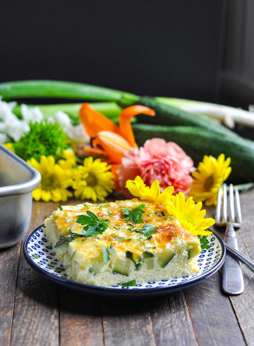 Zucchini and Parmesan Baked Omelet