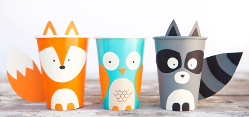Paper Cup Forest Animal Crafts | AllFreeKidsCrafts.com