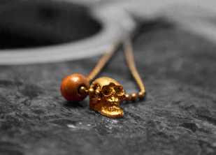 Men's Grunge Skull Necklace