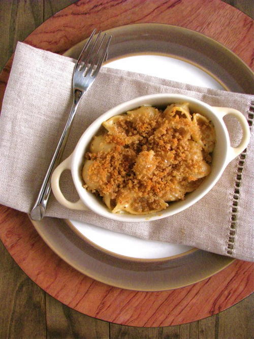 Baked Mac and Cheese for One