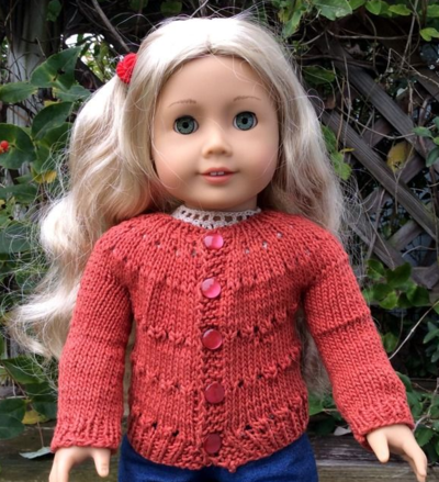American Girl Eyelet Doll Sweater AllFreeKnitting