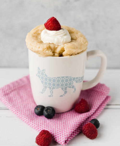 Moist Vanilla Mug Cake