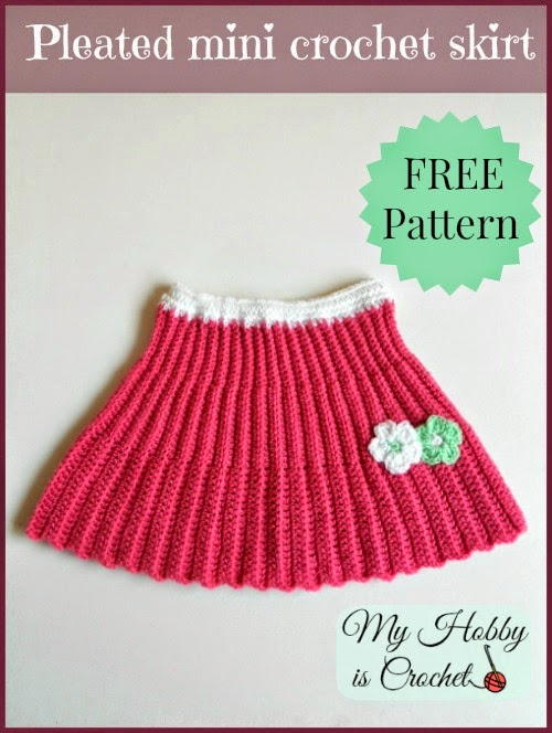 Mini Pleated Crochet Skirt