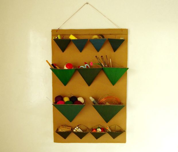 Triangular DIY Craft Storage