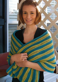 Figure-Flattering Crochet Shawl | AllFreeCrochet.com