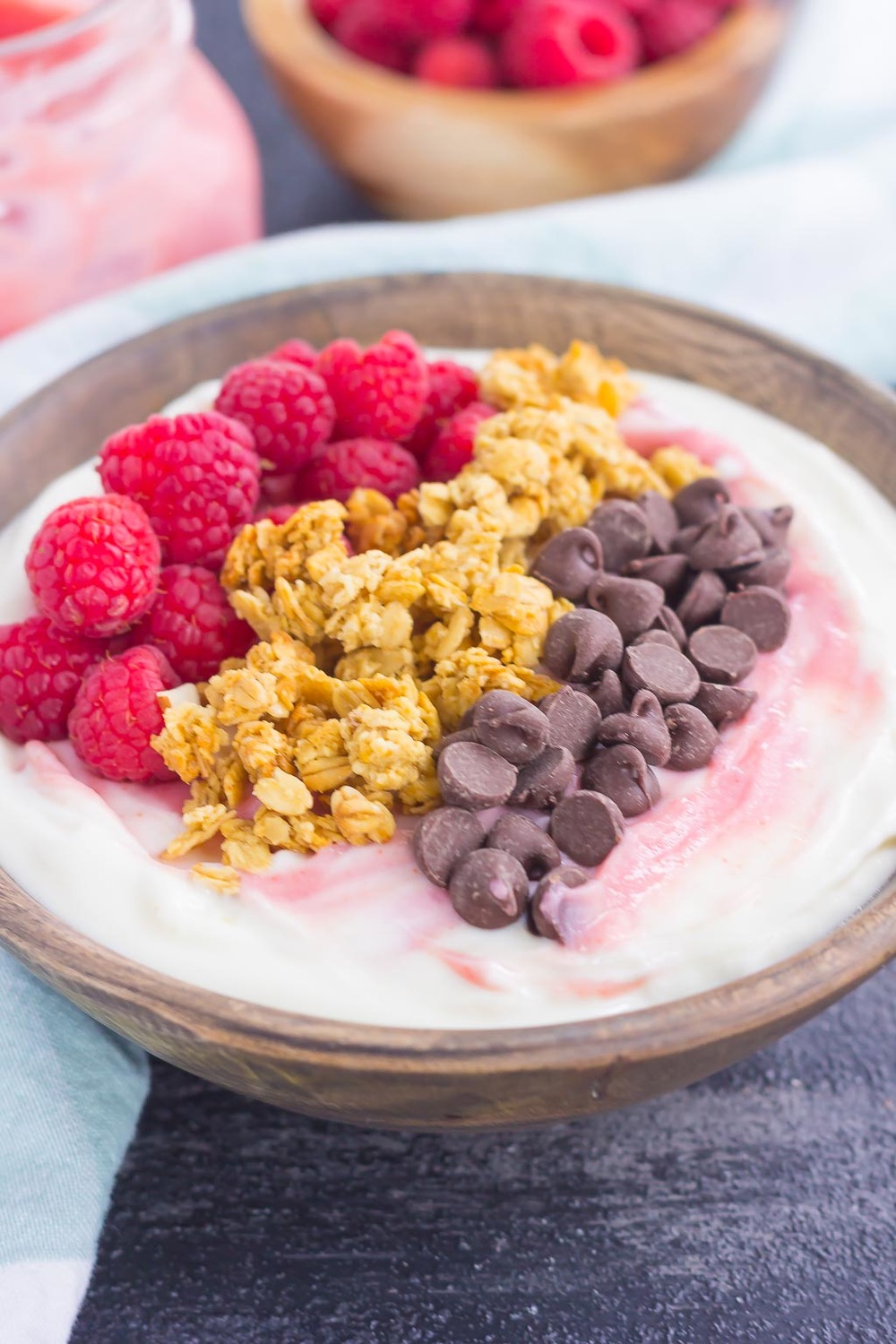 Raspberry Grapefruit Yogurt Bowl