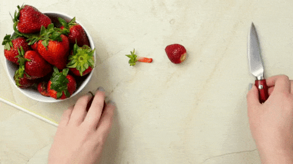 How to Hull a Strawberry with a Knife