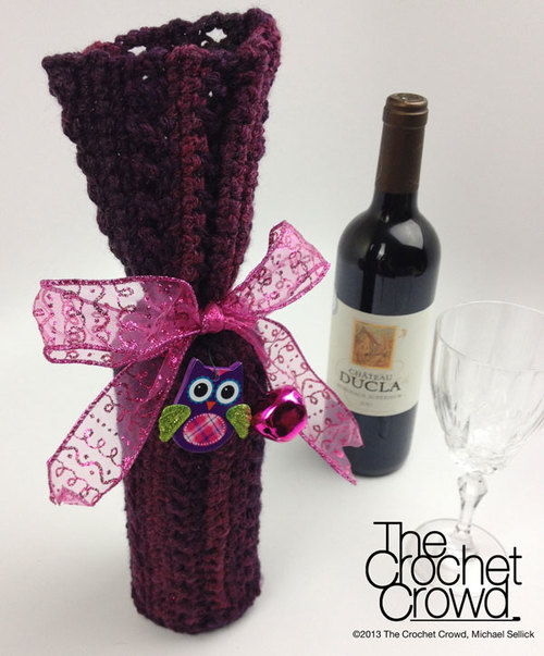 Single Skein Wine Bottle Cover