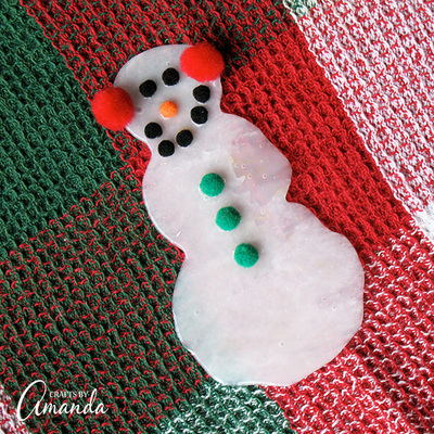 Easy Glue Christmas Snowman
