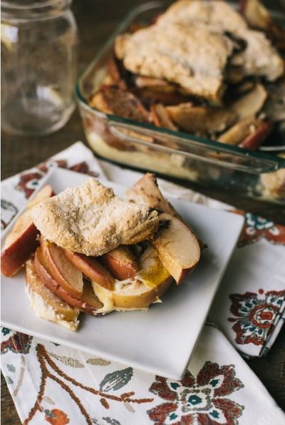 Baked Amish Apple Custard Dessert