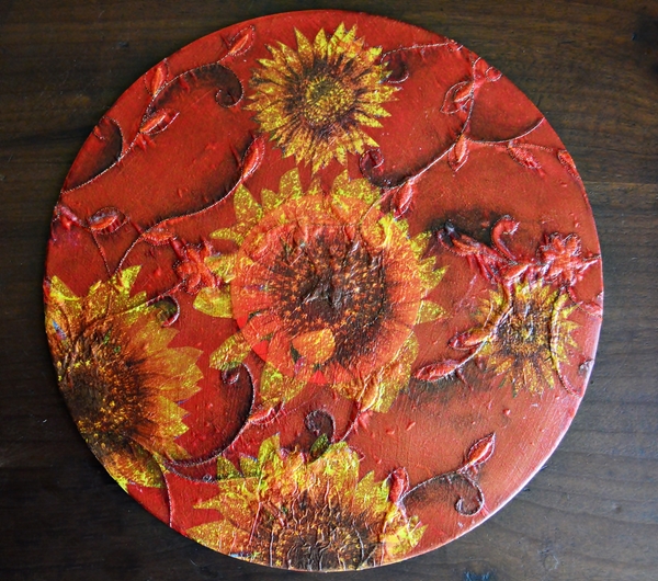 Fall Sunflower DIY Charger Plates