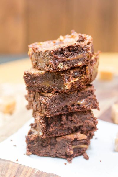 Caramel Filled Brownies 