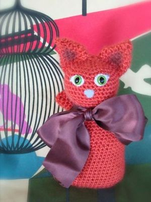 Mr. Fluffs Crocheted Kitty