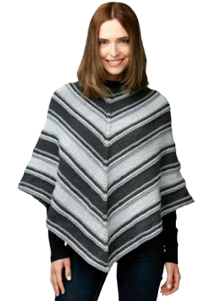 Fade to Grey Easy Poncho Pattern