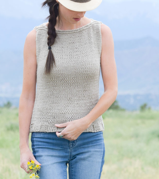 Knit tank top pattern deals