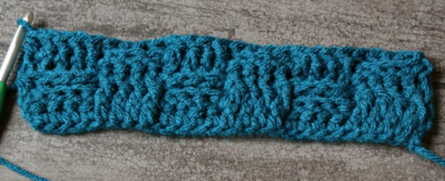 Basketweave Crochet Stitch Tutorial and Square