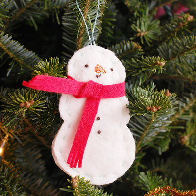 30 Minute Simple Snowman Ornament