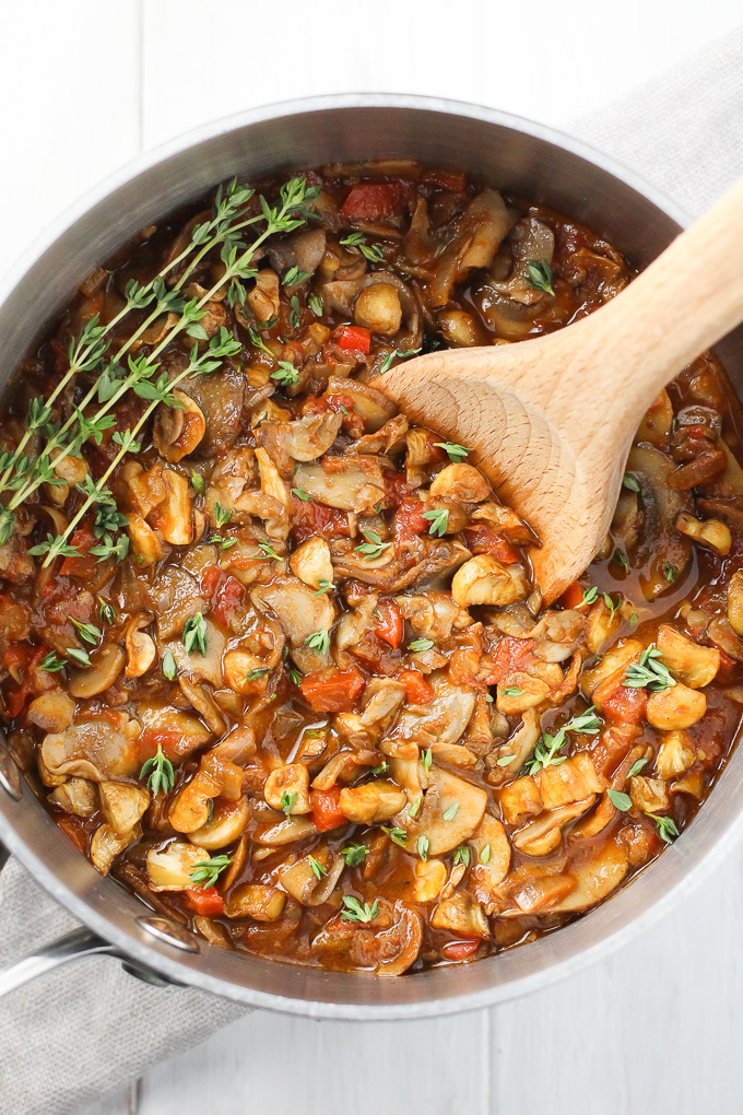 Vegan Mushroom Goulash | FaveHealthyRecipes.com