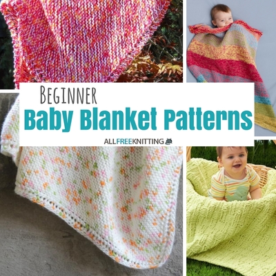 Easy free knitting pattern for baby blanket beginners