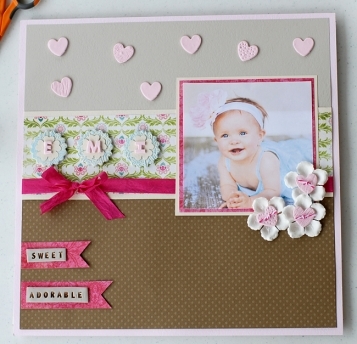 Bouncing Baby Scrapbook Idea