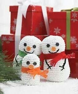 Snowman Family Trio