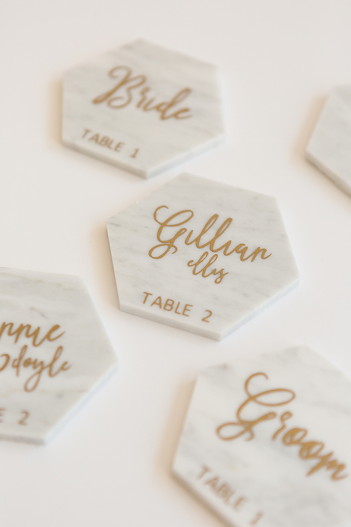 Elegant Marble Place Cards