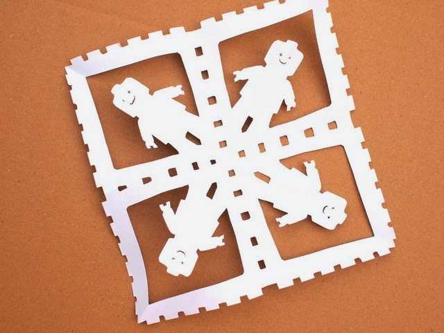 Cut Out Lego Snowflakes