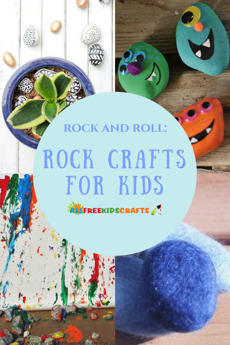 Fun Rocking Man Craft Rock and Roll: 22 Rock Crafts for Kids | AllFreeKidsCrafts.com