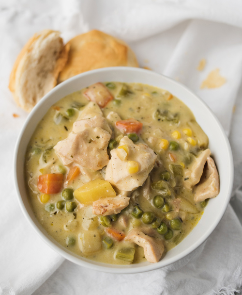 Slow Cooker Chicken Pot Pie Soup | RecipeLion.com