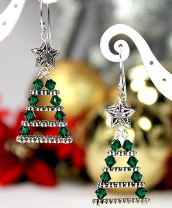 Evergreen Christmas Tree Earrings