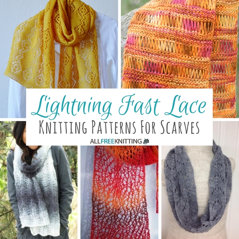 33+ Knitting Patterns for Scarves: Lightning Fast Lace ... 33+ Knitting Patterns for Scarves: Lightning Fast Lace ...