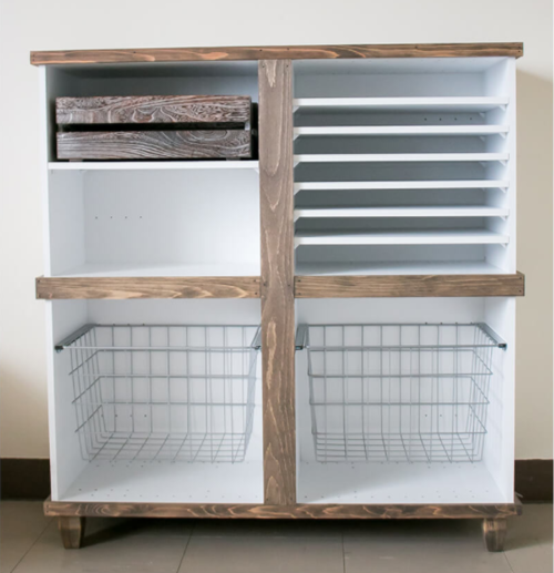 Rustic Wooden DIY Cubbies | DIYIdeaCenter.com