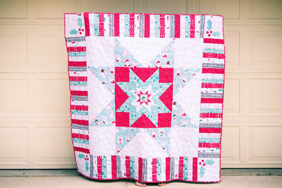 Merry Stars Christmas Quilt Pattern