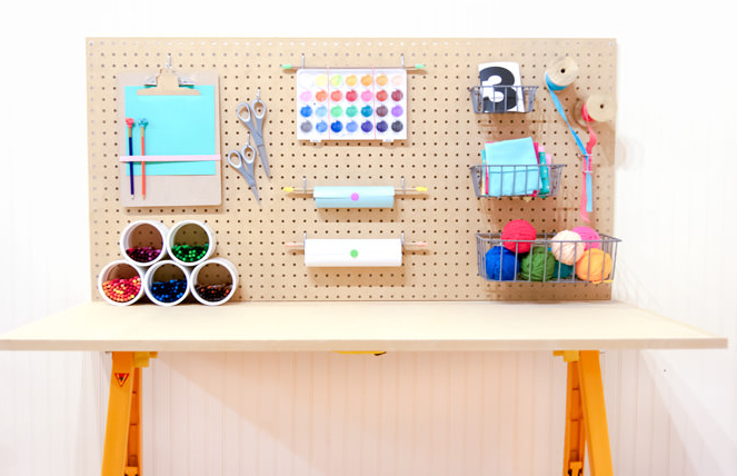 Kids DIY Crafting Station | DIYIdeaCenter.com