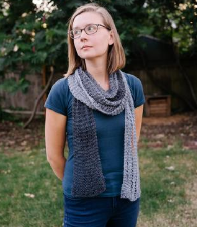 Lace Garter Stitch Scarf