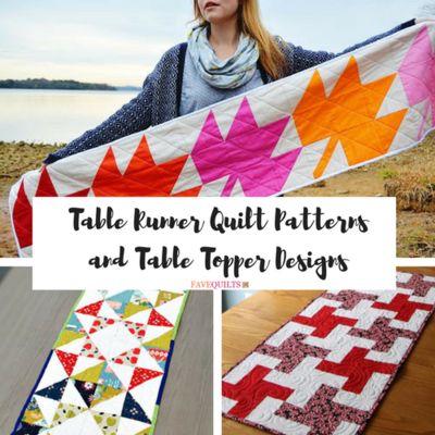 30+ Free Table Runner Quilt Patterns and Quilted Table Toppers
