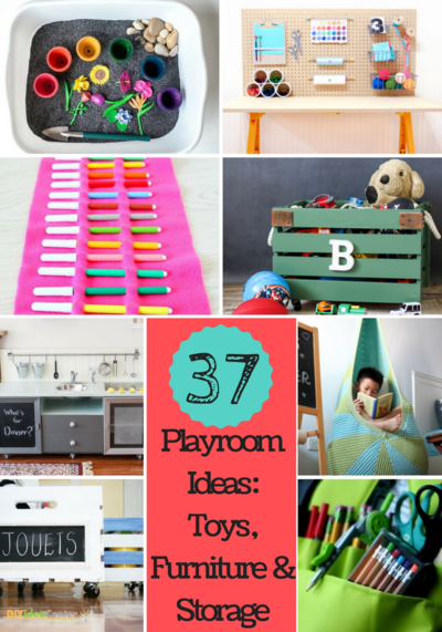 diy playroom storage