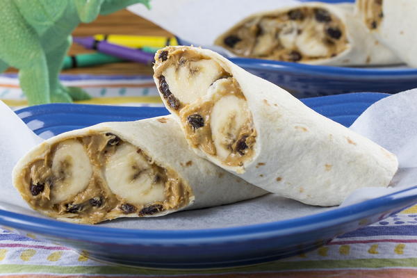 Peanut Butter  Banana Wrap