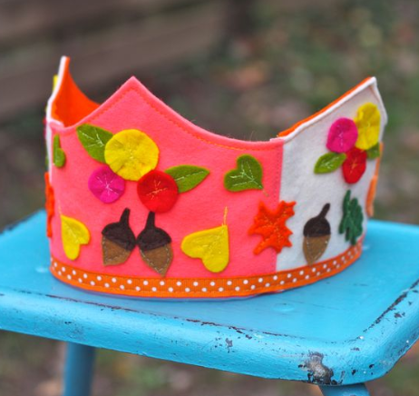 Autumnal Celebration Felt Kids Crown