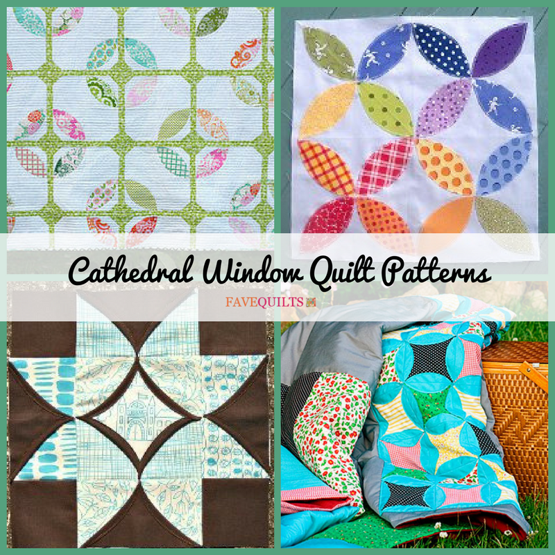 12 Cathedral Window Quilt Patterns FaveQuilts 12-cathedral-window-quilt-patterns-favequilts