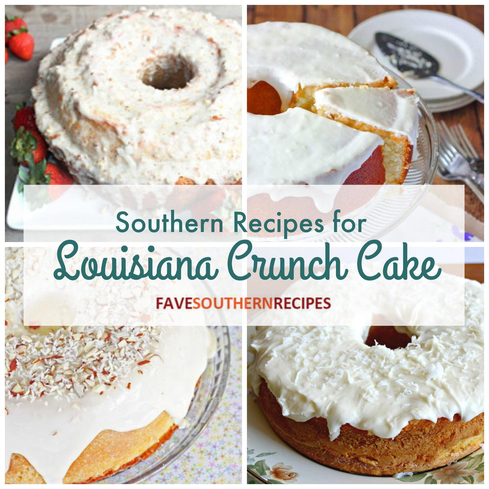 Louisiana Crunch Cake - The Country Cook