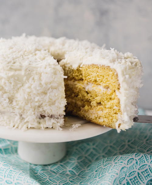 Moist Fluffy Coconut Cake