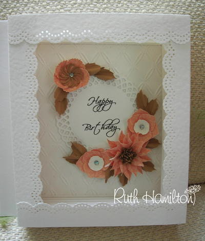 Flowers and Lace Box Card