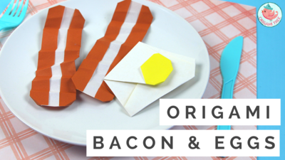 Origami Bacon & Eggs