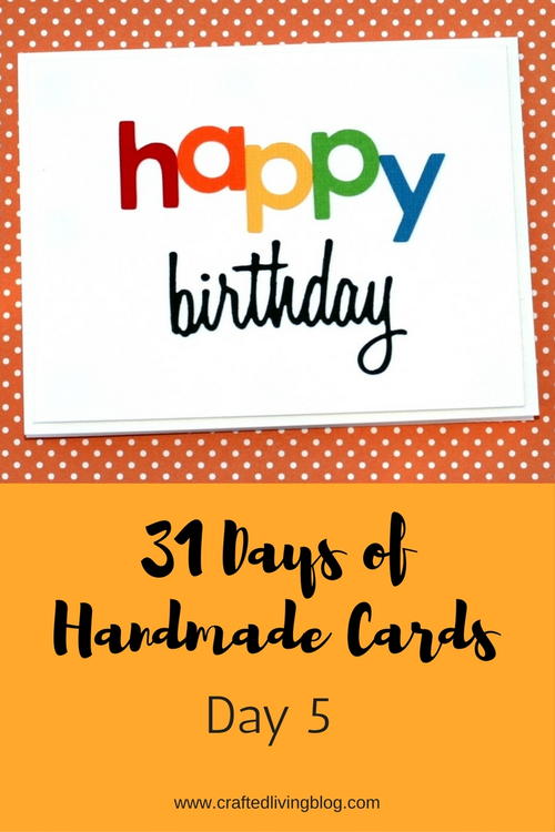 31 Days of Handmade Cards Day 5