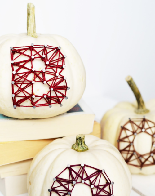 Rustic String Art Pumpkins AllFreeHolidayCrafts Com
