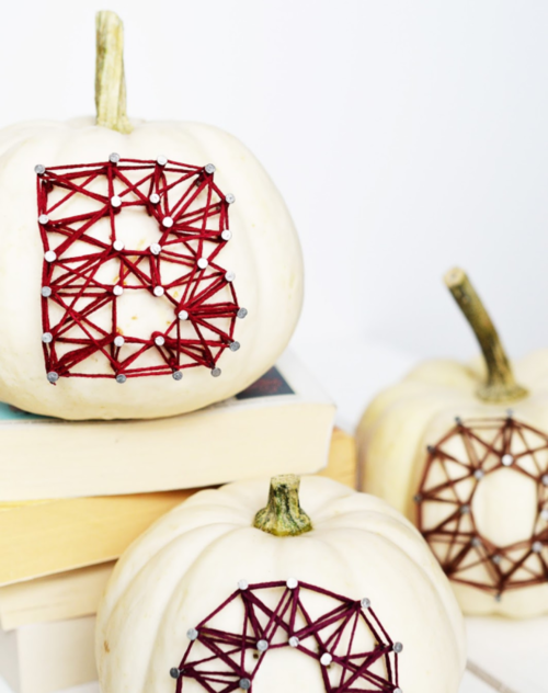 Rustic String Art Pumpkins