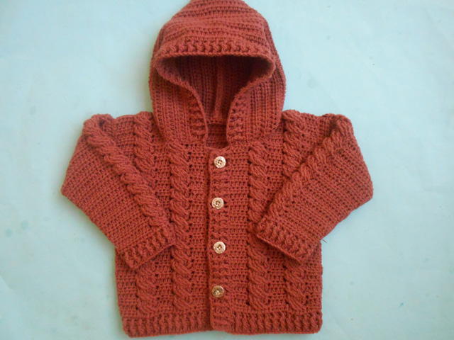 Raffinaderi Bolt ægteskab Baby Crochet Cabled Cardigan Sweater | AllFreeCrochet.com